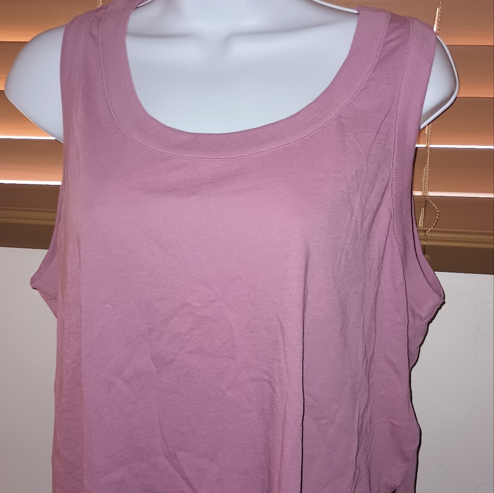 NWT pink shorty tank by Madewell XXL
